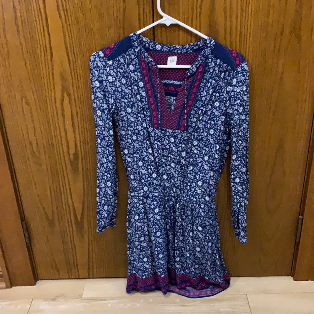 Multi color long sleeved dress